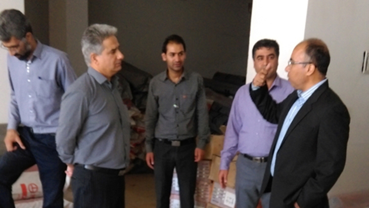 بازدید از پروژه های عمرانی بیمارستان 